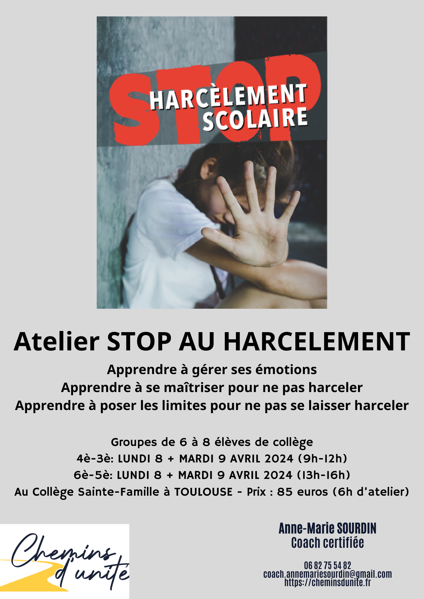 Atelier STOP AU HARCELEMENT 